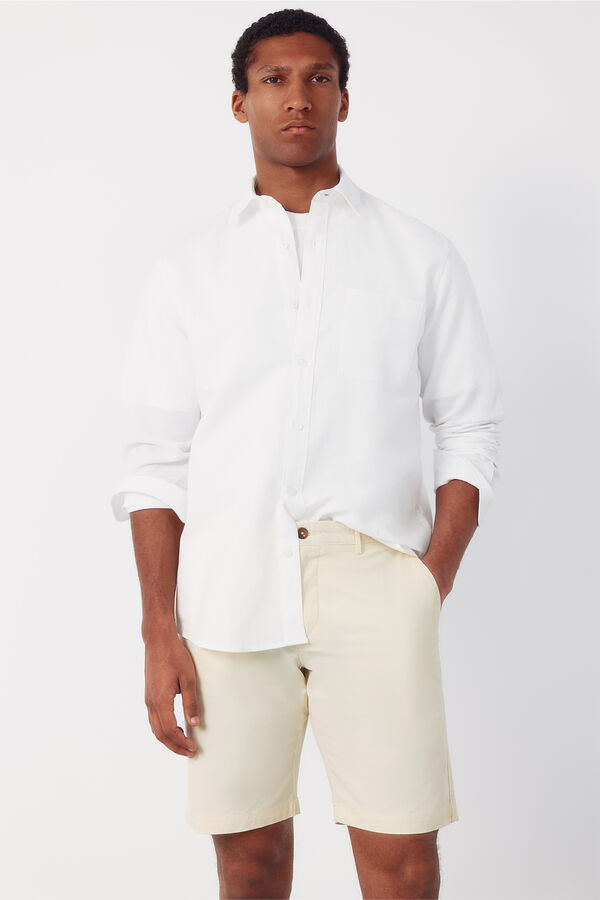 Cortefiel Lightweight chino Bermuda shorts Yellow