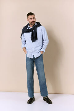 OOTO Camisa rayas popel&iacute;n manga larga