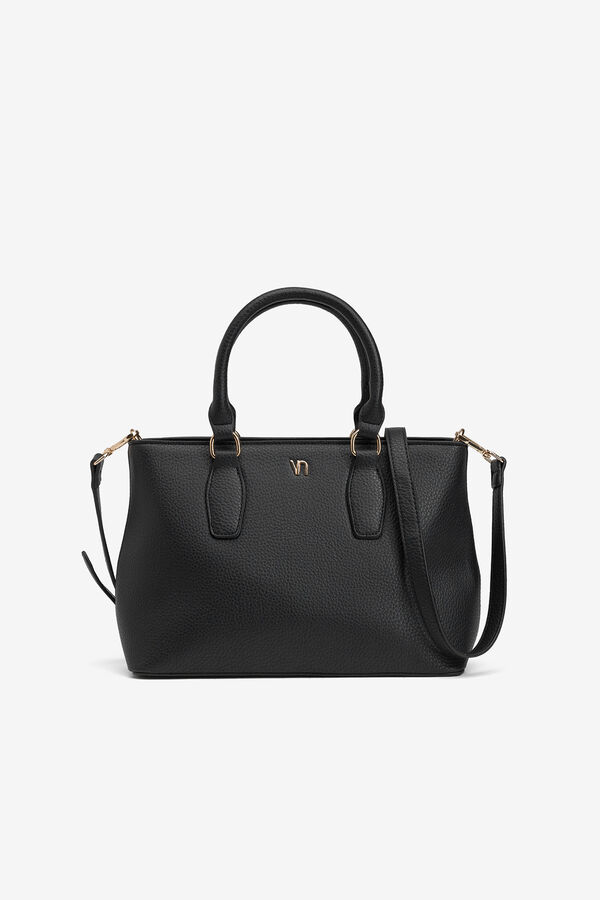 Vilanova Mala urbana com efeito couro granulado Preto