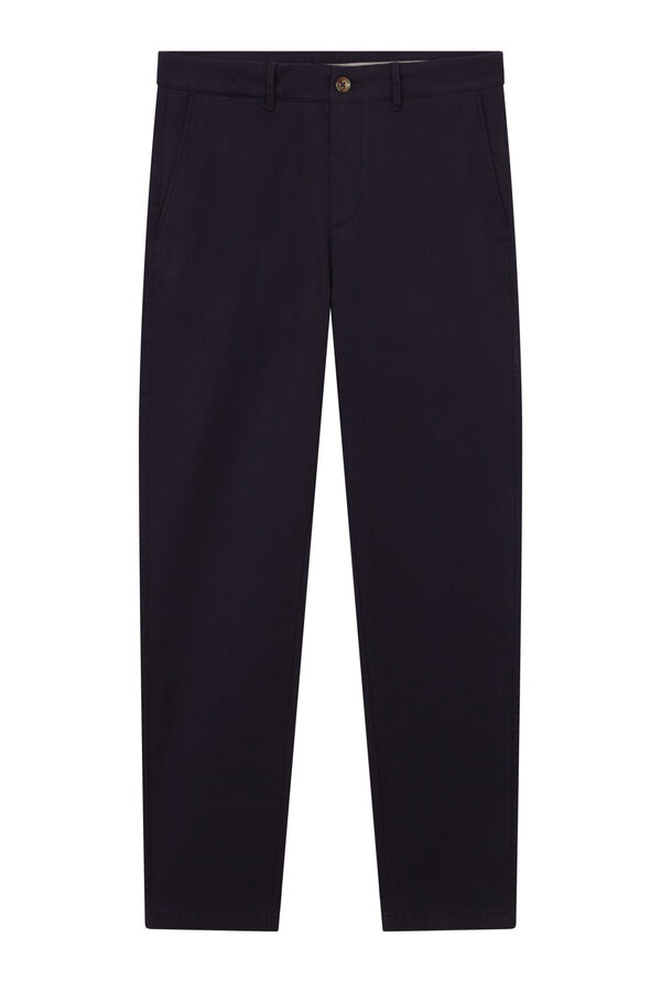 Cortefiel Regular fit lightweight chinos Navy