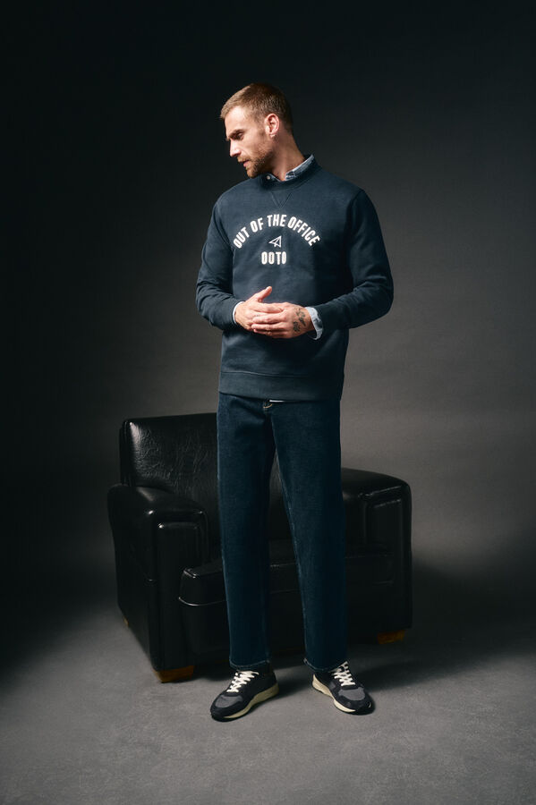 OOTO Sweatshirt box logo Navy