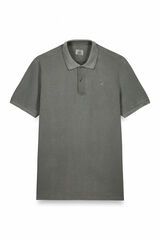 OOTO Polo piqu&eacute; lavado bordado avi&oacute;n Kaki