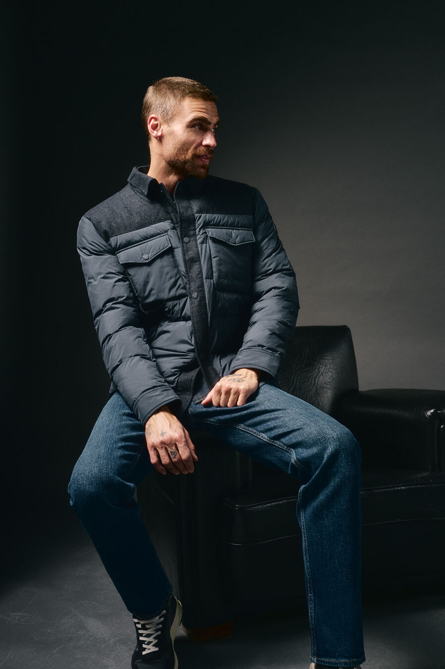 Chaqueta acolchada con bolsillos