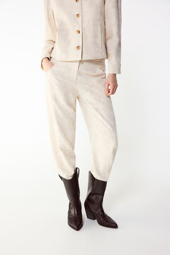 Slowlove Pantal&oacute;n recto bordado