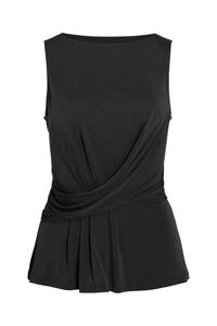 Vila Top de mujer con fruncido envolvente de modal