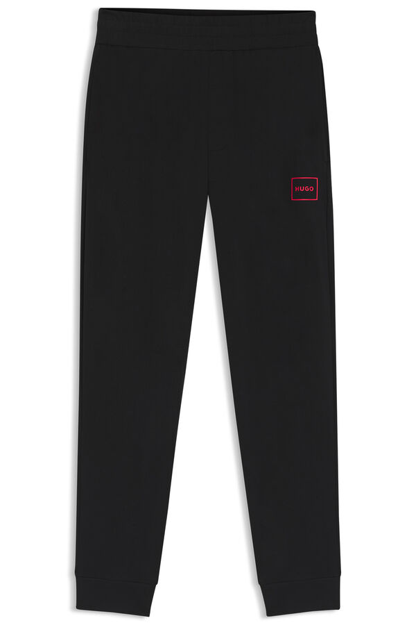 HUGO Pantal&oacute;n algod&oacute;n Negro