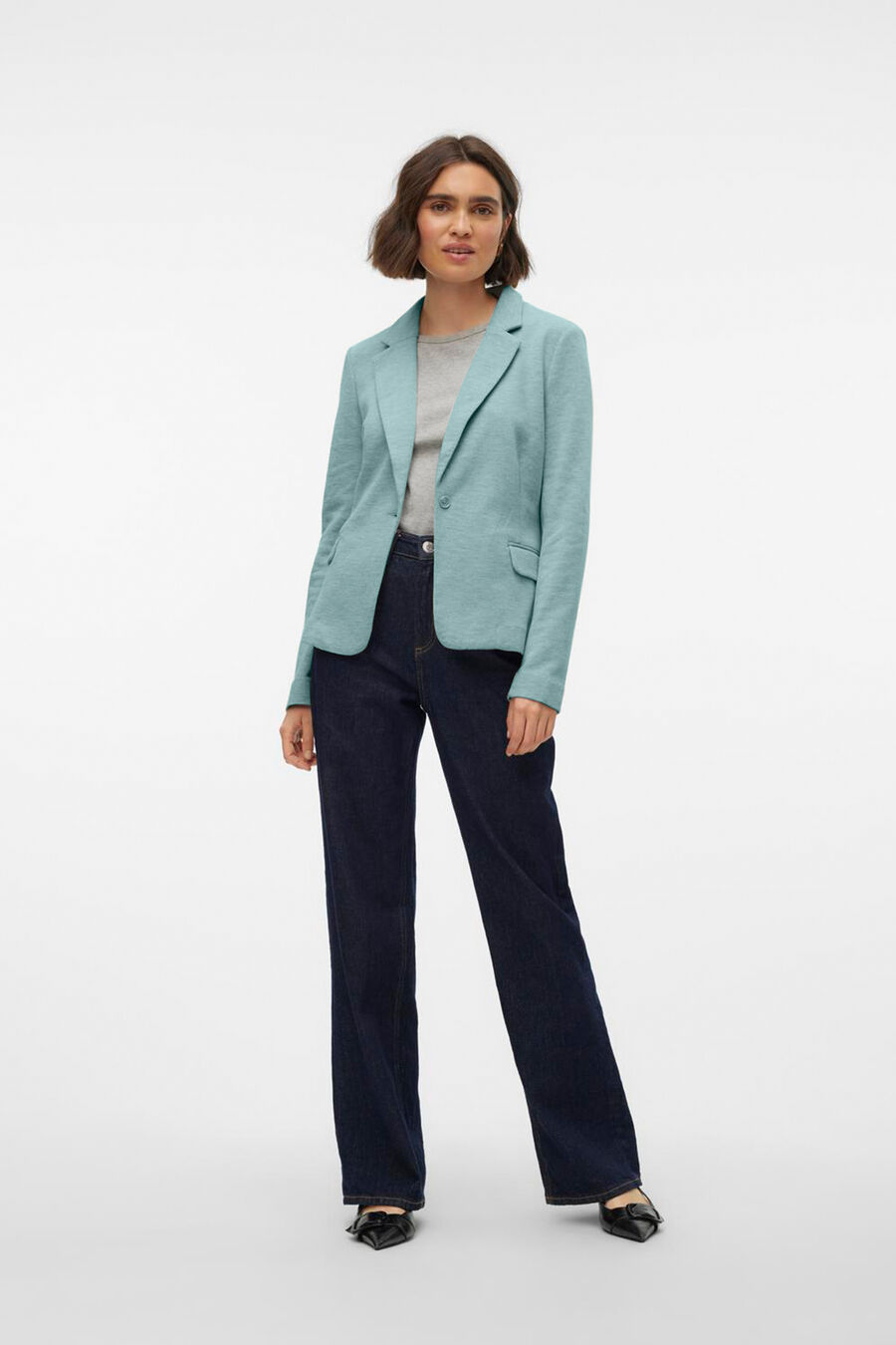 Blazer de mujer manga larga con bolsillos