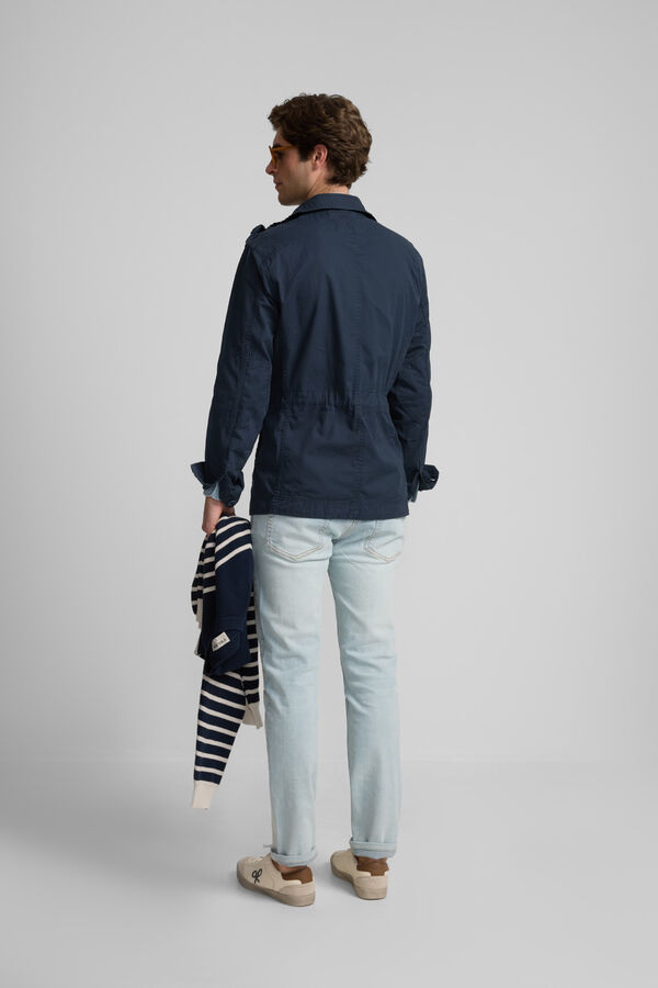 Silbon Military garment dye parka Navy