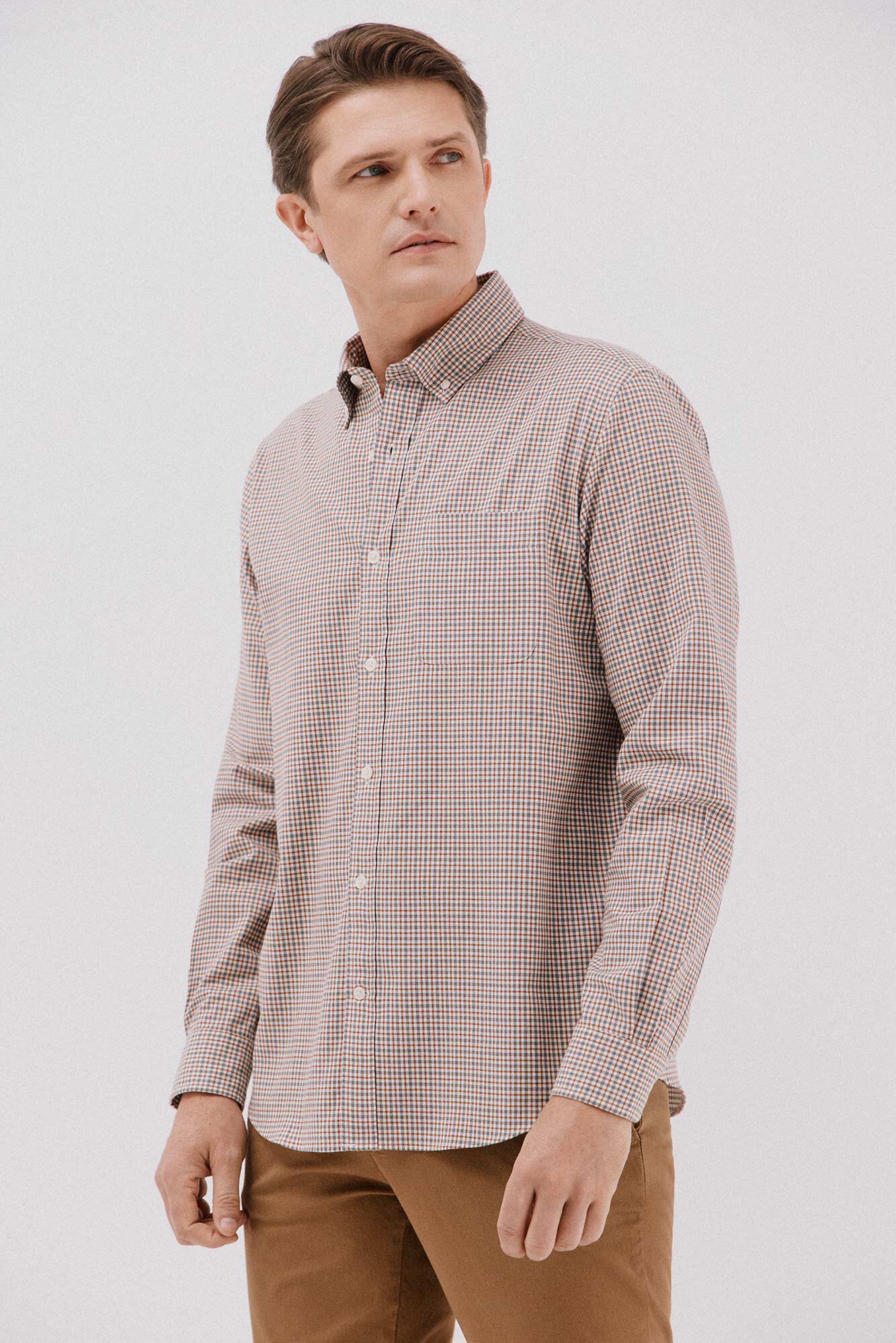 Cortefiel Camisa twill xadrez