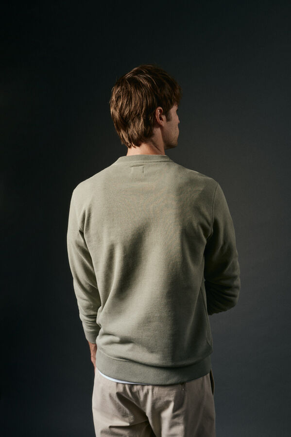 OOTO Sudadera logo bordado Kaki