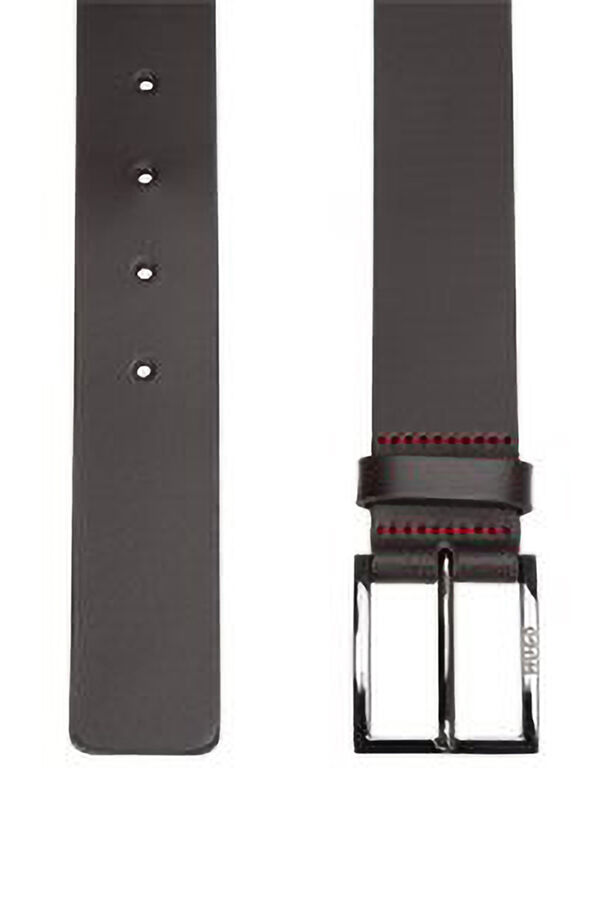 HUGO Cintur&oacute;n piel Marr&oacute;n oscuro