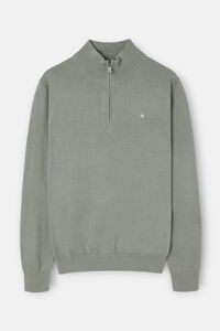 Silbon Jersey liso media cremallera