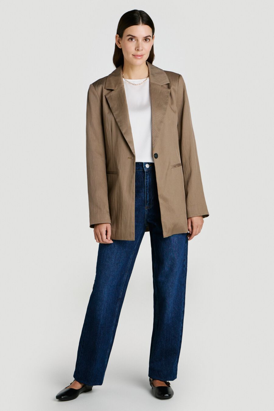 Americana blazer abotonada