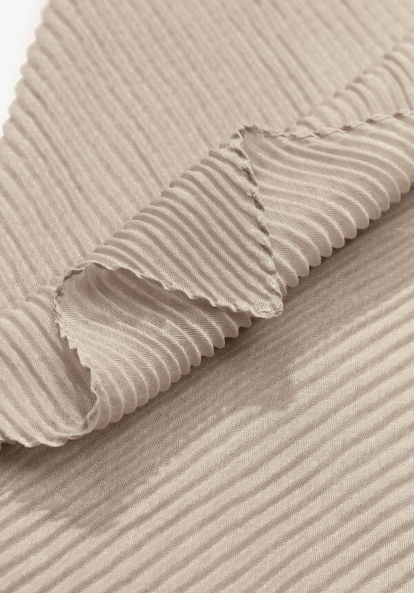 Vilanova Pa&ntilde;uelo Rectangular Plisado Beige