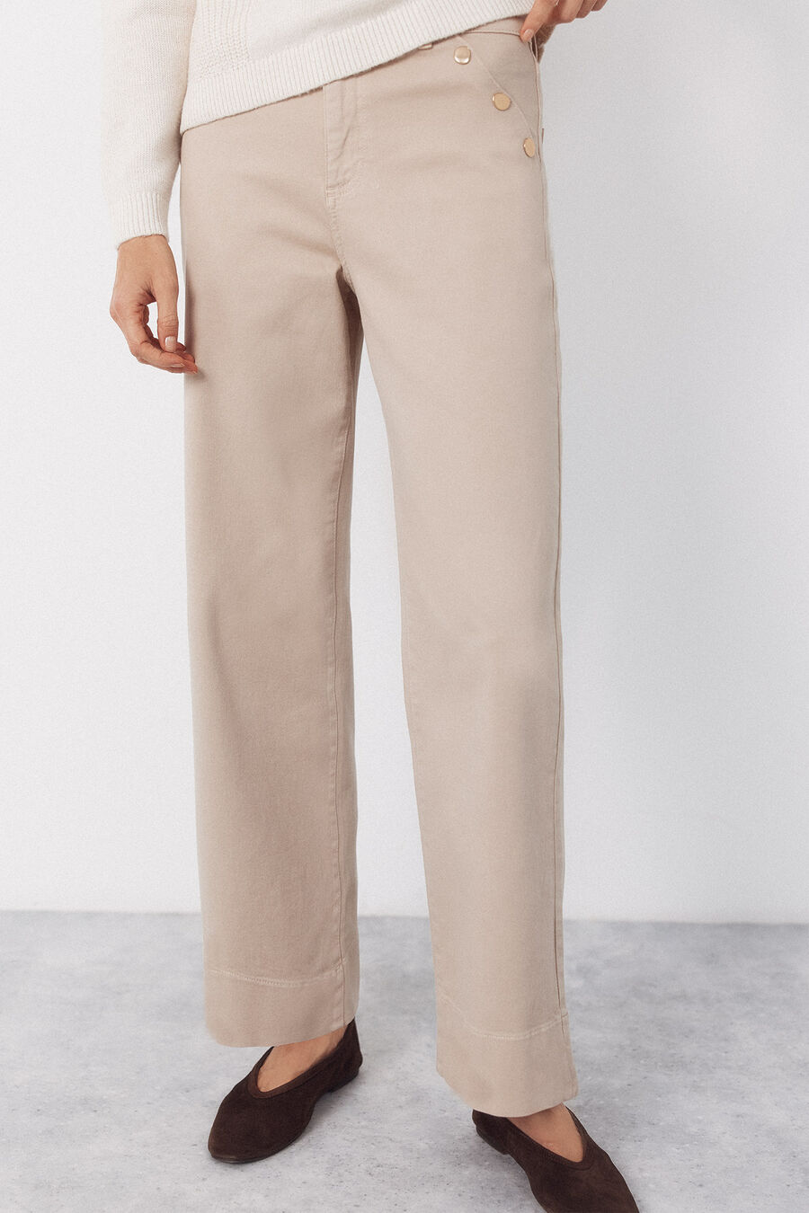 Jeans Palazzo botones