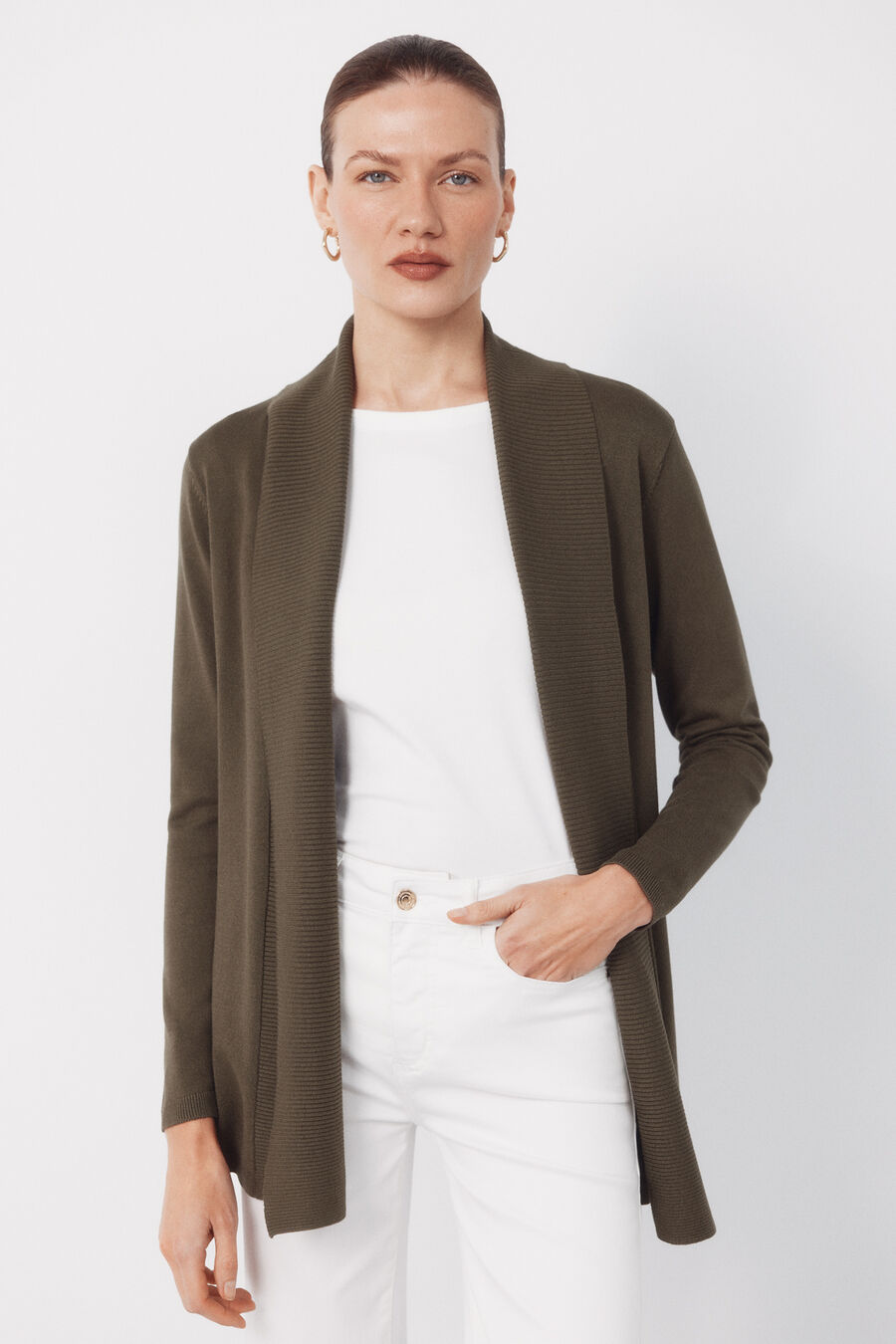 Chaqueta cuello chal