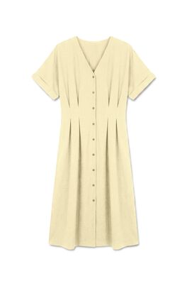 Vestido camisero pliegues