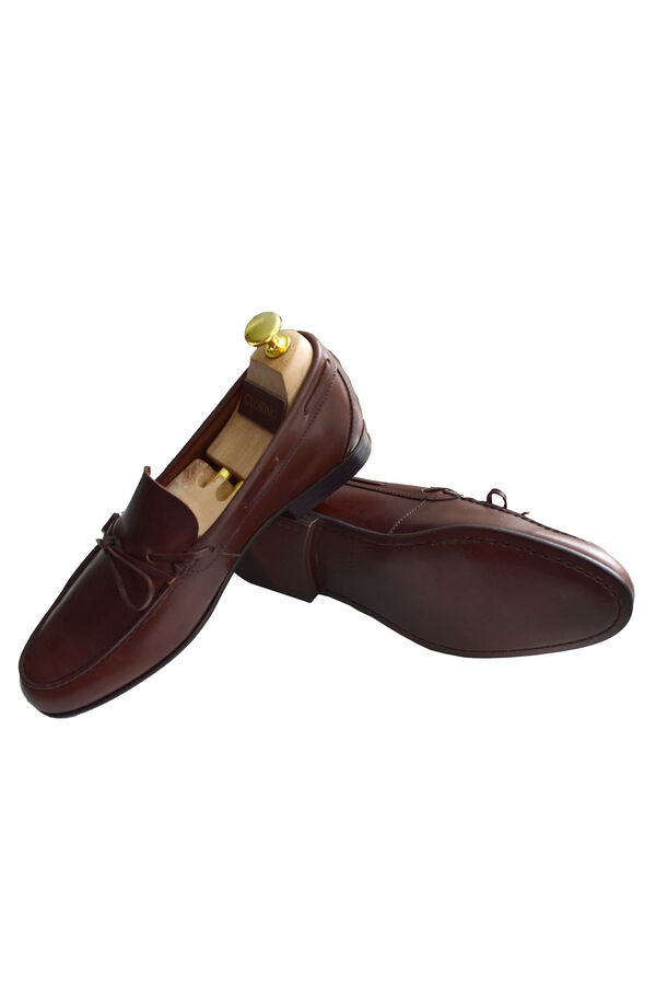 Cloking Sapato Mocassim La&ccedil;o Castanho Castanho