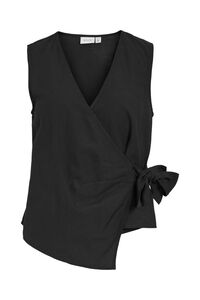 Vila Top de lino cruzado con lazada