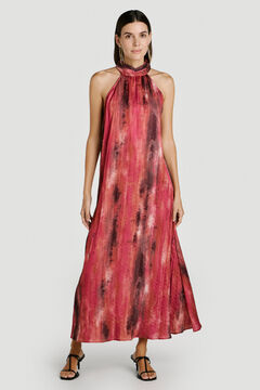 Vila Vestido de fiesta largo cuello halter