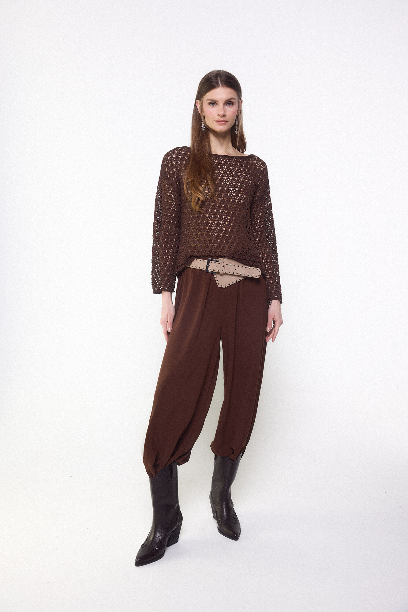 Slowlove Cinto irregular com tachas