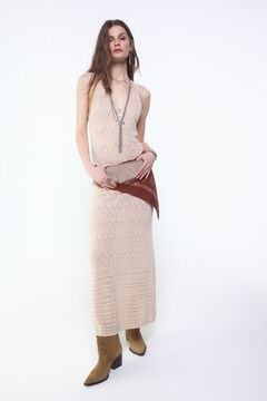 Slowlove Vestido de malha rendada