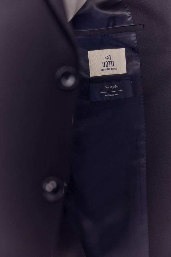 OOTO Americana traje solapa pico Azul marino