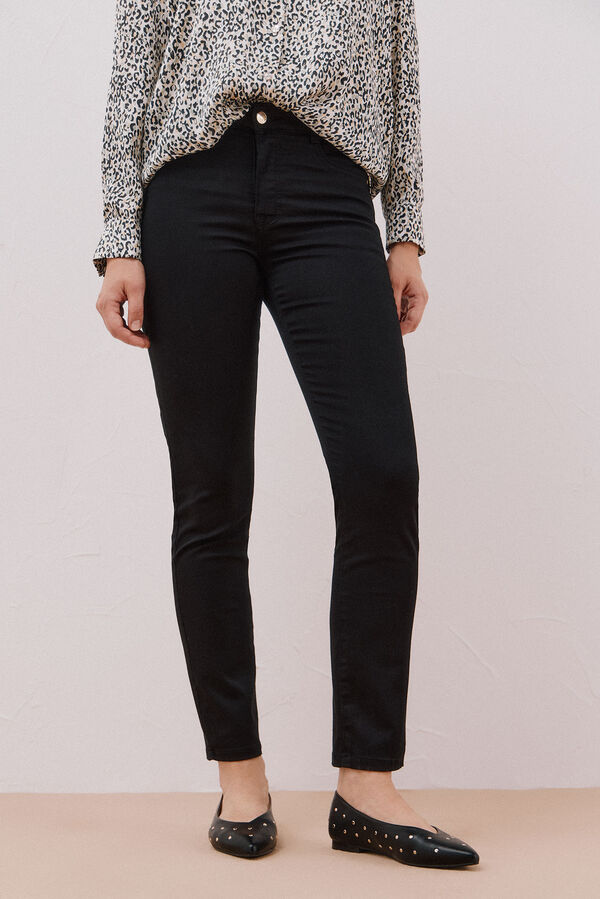 Cortefiel Sensational color pants Black