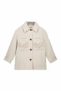 Slowlove Abrigo corto con flecos