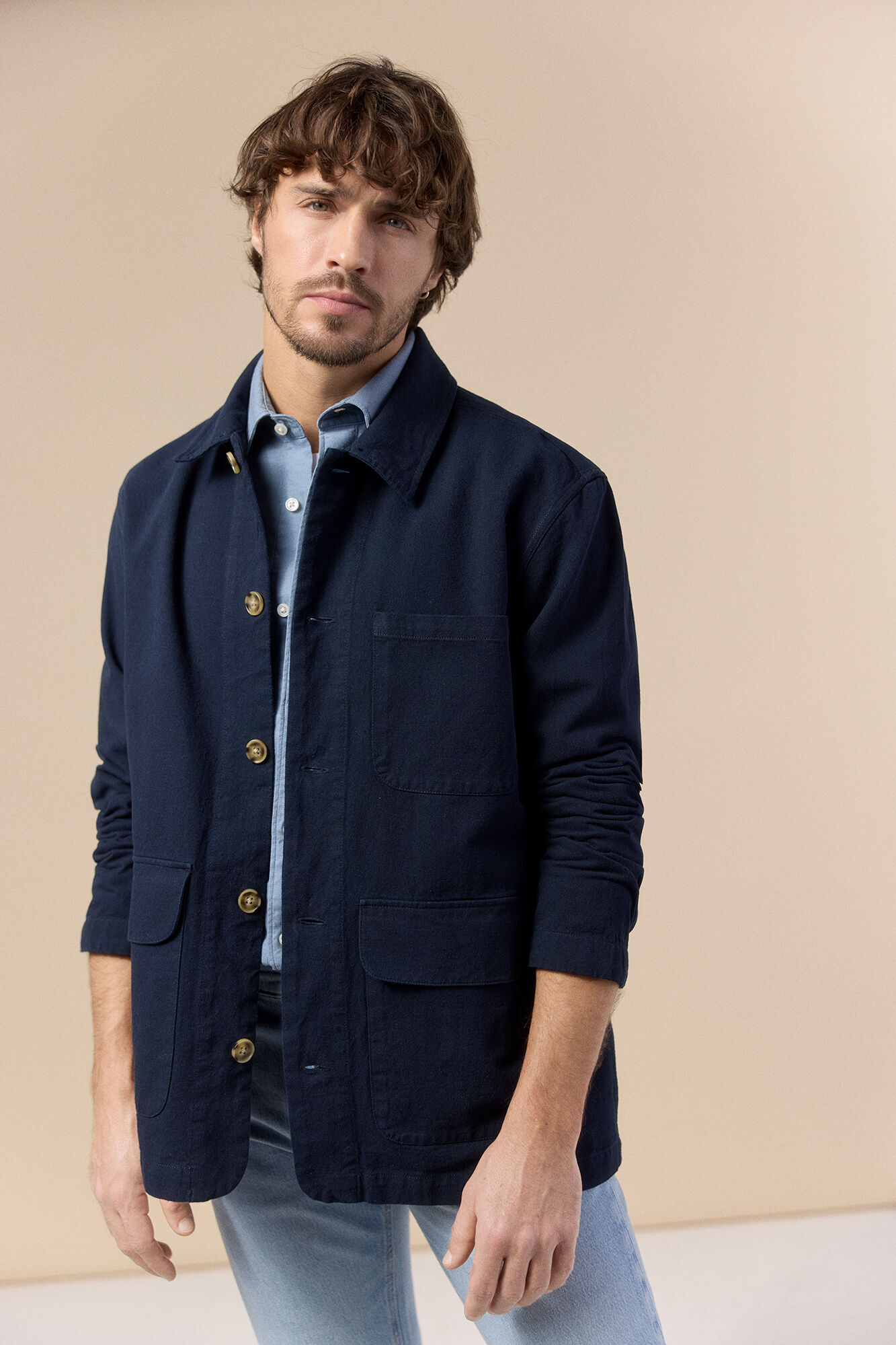 OOTO Sobrecamisa algod&oacute;n lino
