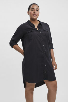 Vestido corto vaquero talla grande