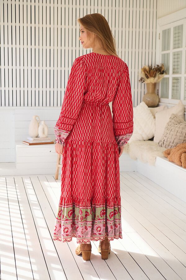 Jaase Vestido comprido Teresa Vermelho