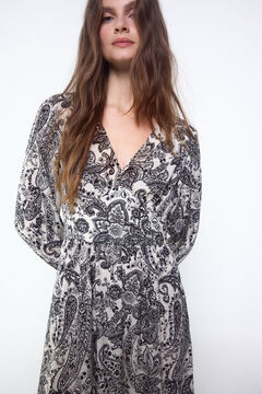 Slowlove Vestido fluido jacquard