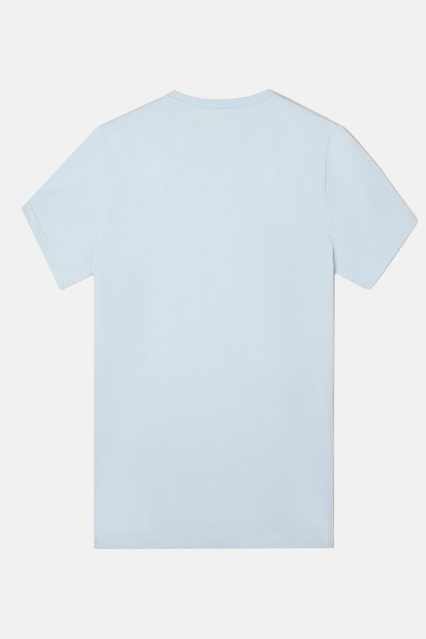 Silbon Camiseta raqueta media Azul