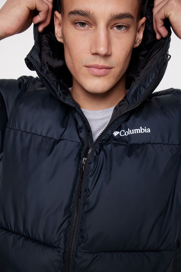 Columbia Puffect™ Hooded Jacket Black - Mens - Down & Puffer Jackets  Columbia