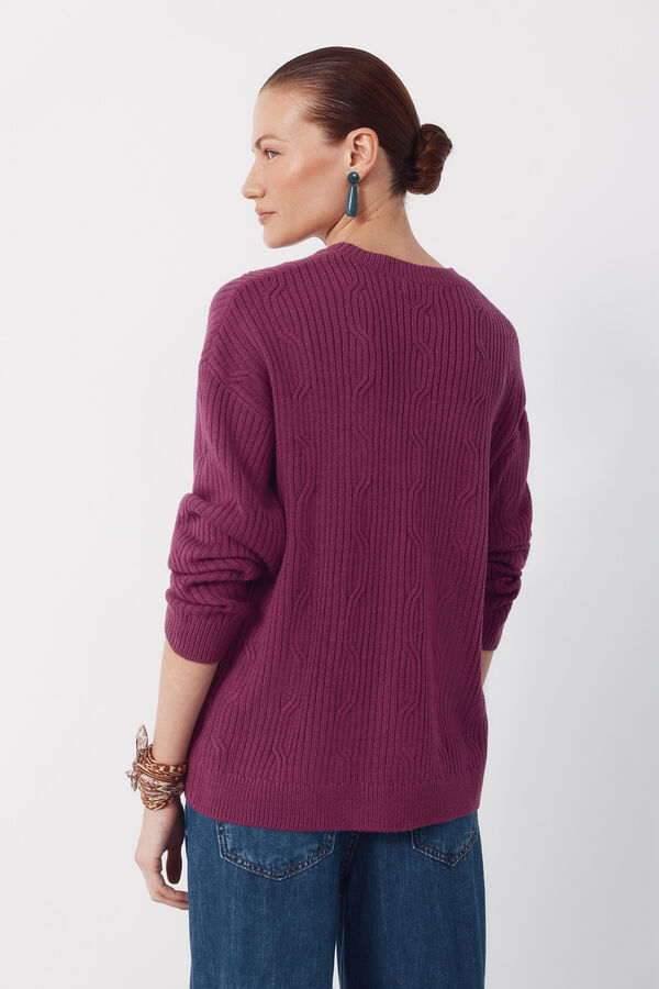 Cortefiel Jersey tacto suave Morado