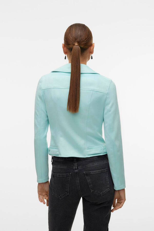 Vero Moda Blusão de camurça com tachas Azul