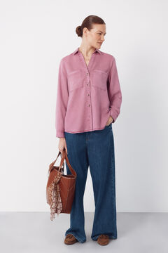 Cortefiel Camisa jeans tencel