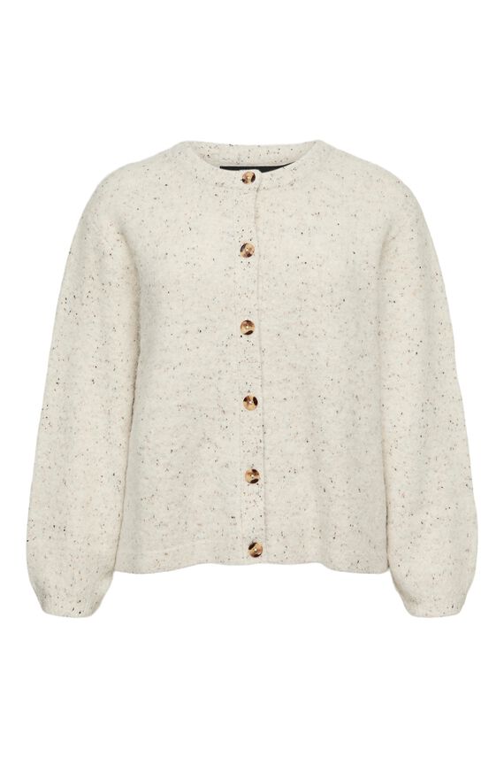 Chaqueta de punto jaspeado