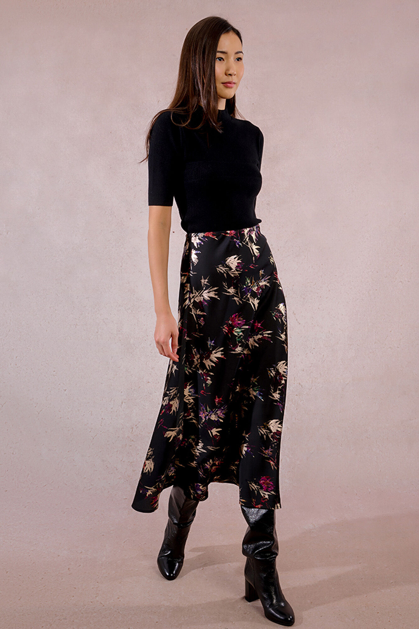 Molly Bracken Falda larga estampado floral