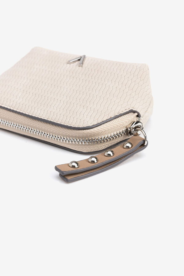 Vilanova Bolsita con efecto piel texturizada Ecru