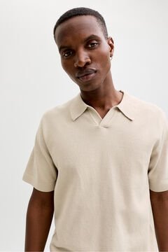 Jack & Jones Camisola em malha gola polo