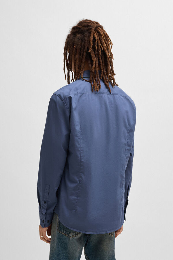 HUGO Camisa de manga comprida Azul