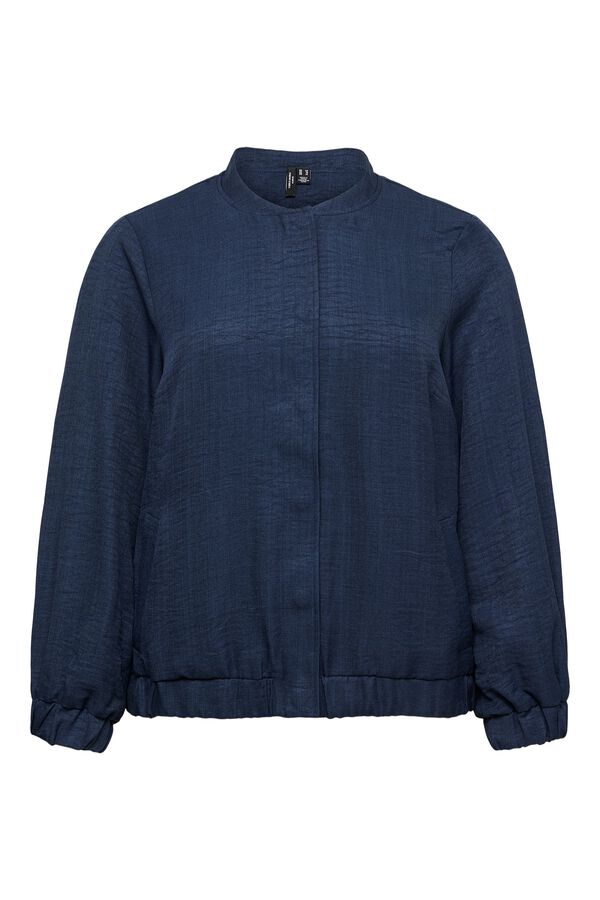 Vero Moda Curve Cazadora bomber talla grande Azul marino