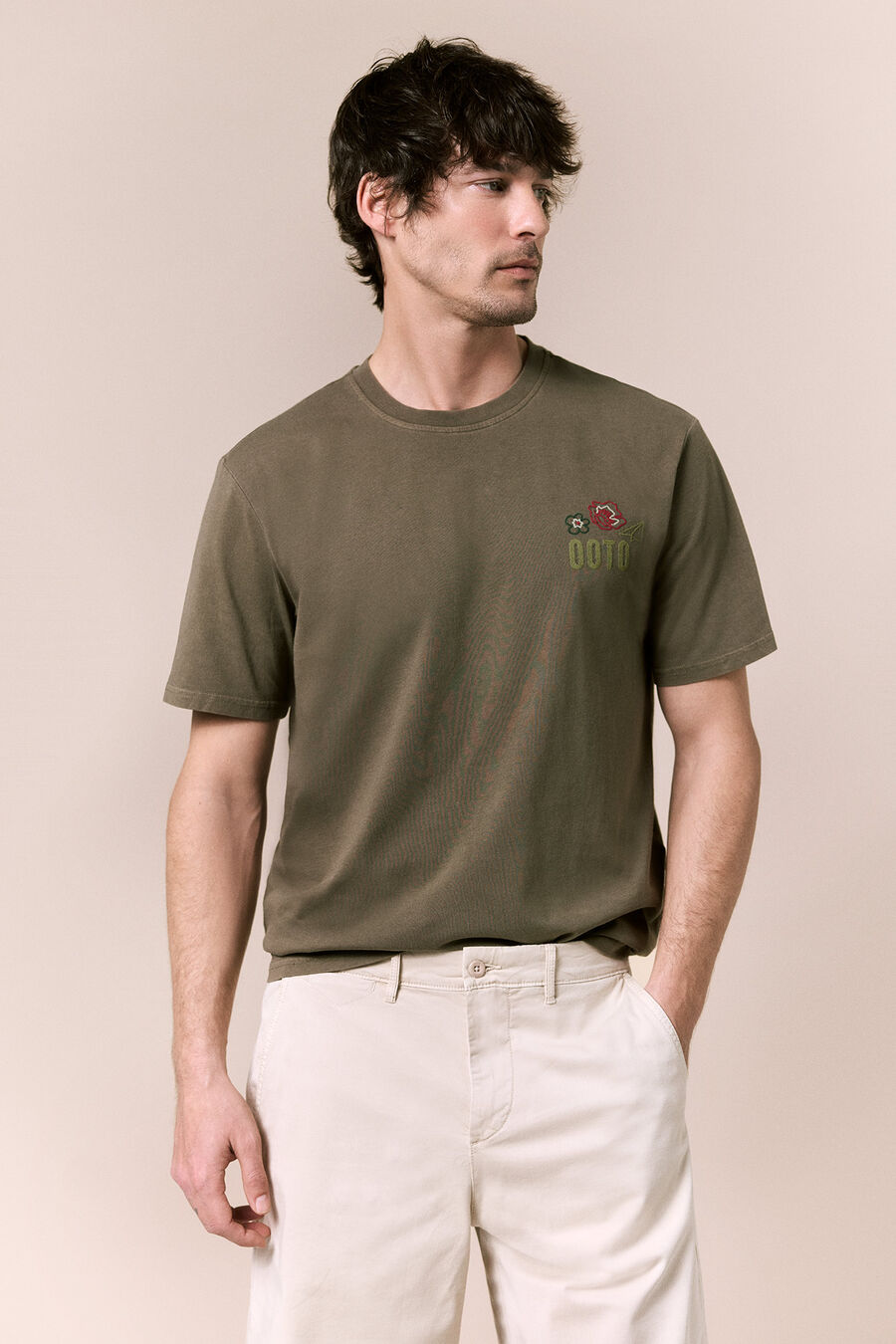 Camiseta gráfica lavada