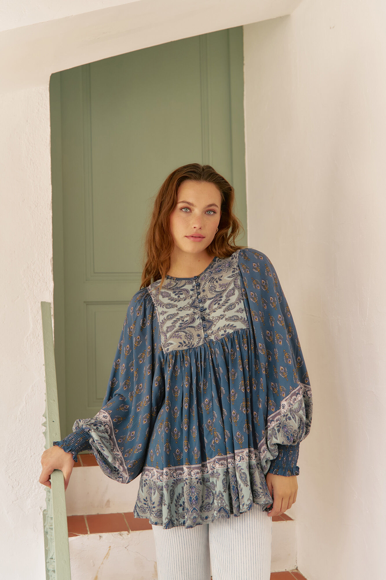 Jaase Blusa Paloma estampado Nico