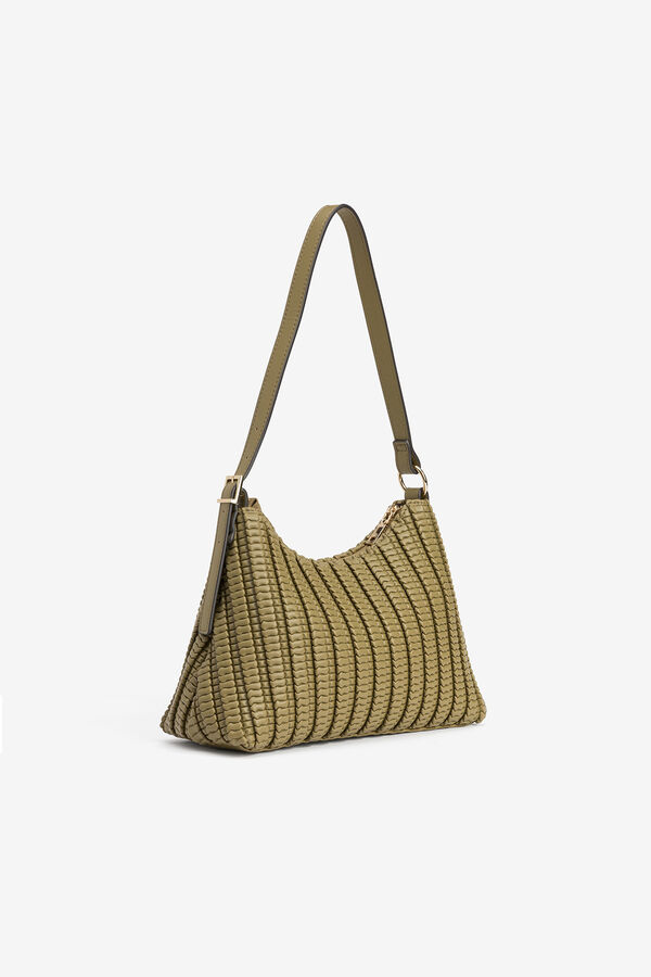 Vilanova Bolso de Hombro Texturizado Verde