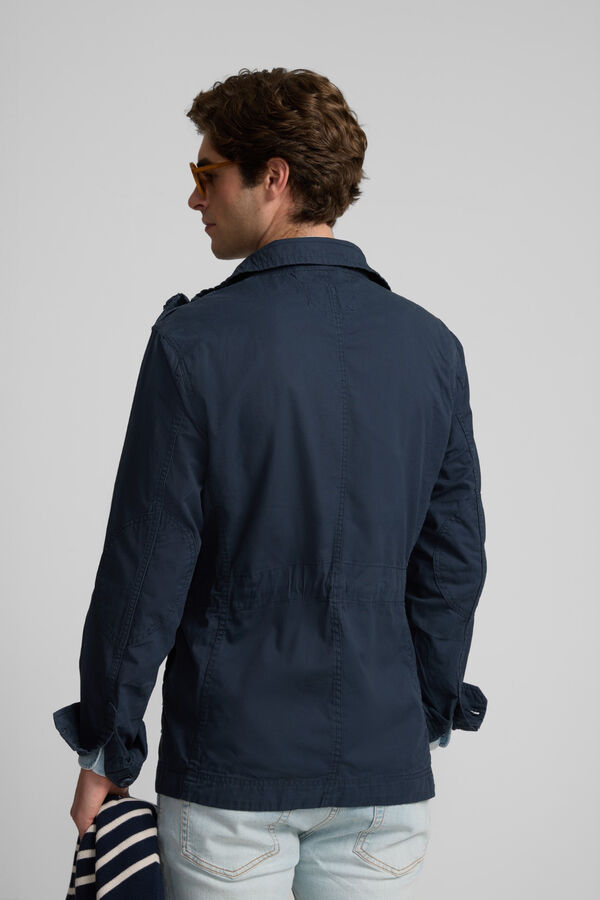 Silbon Military garment dye parka Navy