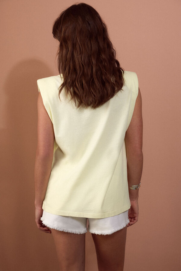 Slowlove Shoulder pad top Yellow
