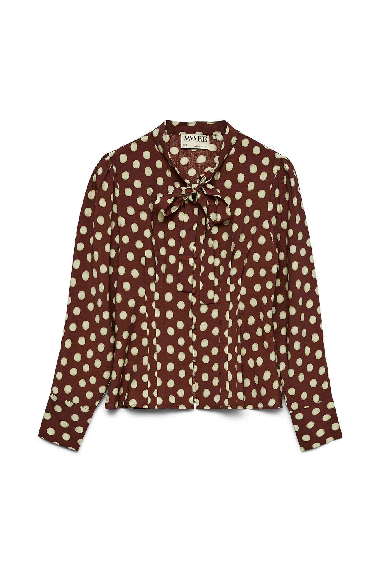 Vero Moda Camisa de lunares y detalle de lazada
